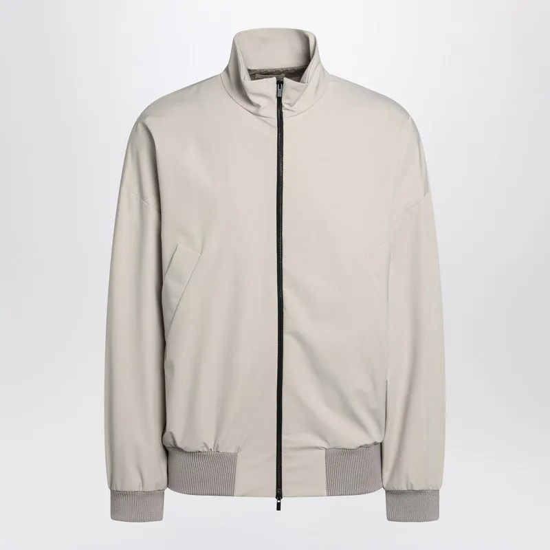 Bomber Jacket With Zip In Nylon Blend sold by Wanan Luxury