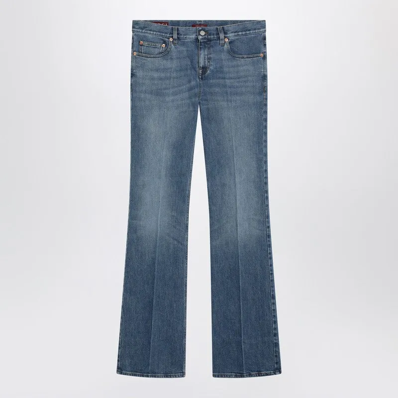 Blue Flared Jeans sold by Wanan Luxury