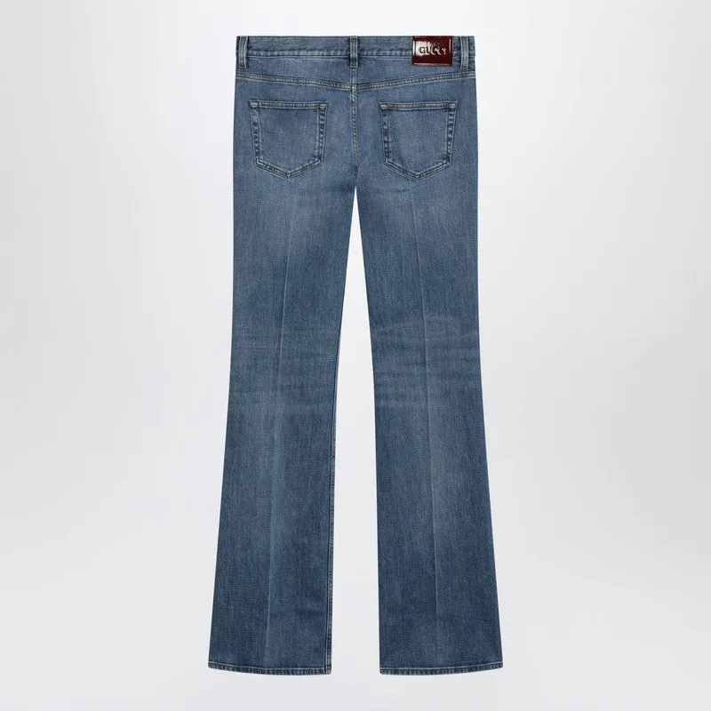 Blue Flared Jeans sold by Wanan Luxury product image thumbnail 2