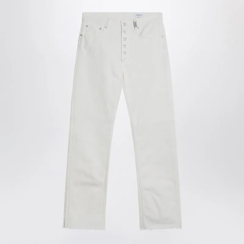 White Denim Trousers sold by Wanan Luxury