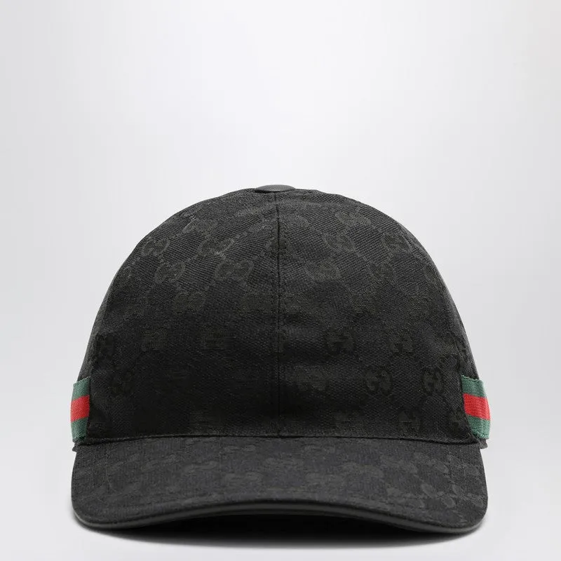 Black Baseball Cap With Gg Motif sold by Wanan Luxury