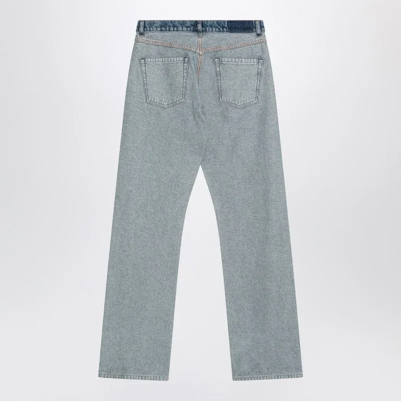 Two-Tone Washed Jeans sold by Wanan Luxury product image thumbnail 2