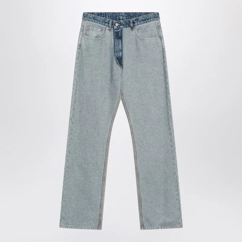 Two-Tone Washed Jeans sold by Wanan Luxury