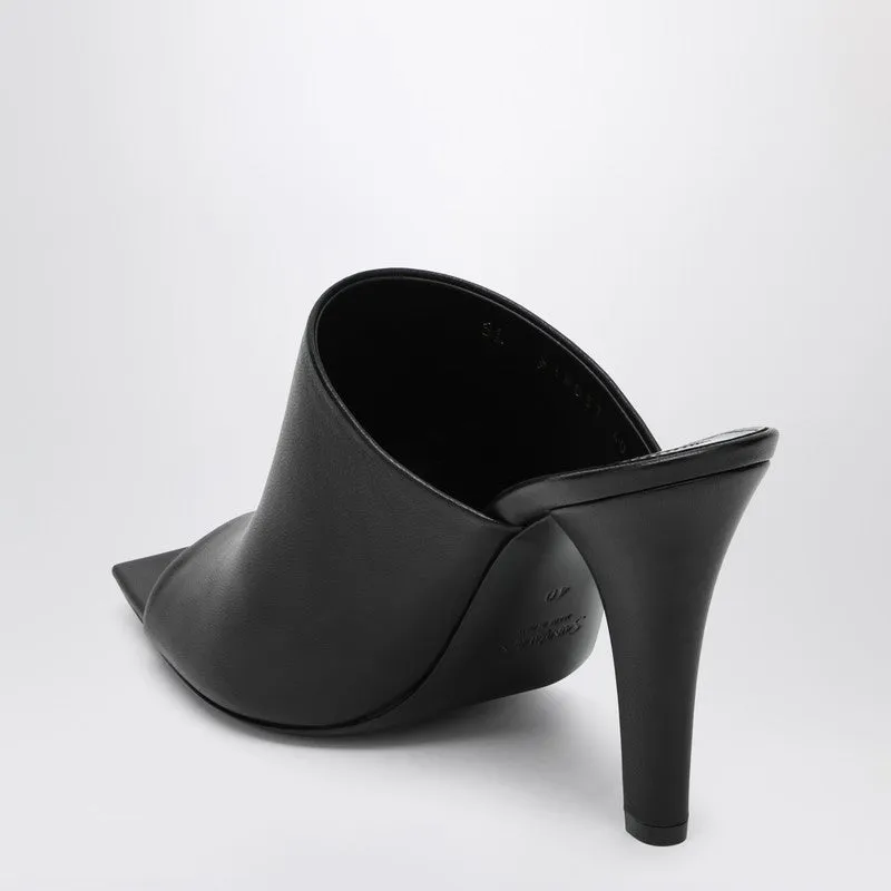 Black Leather Mule Jill sold by Wanan Luxury product image thumbnail 2