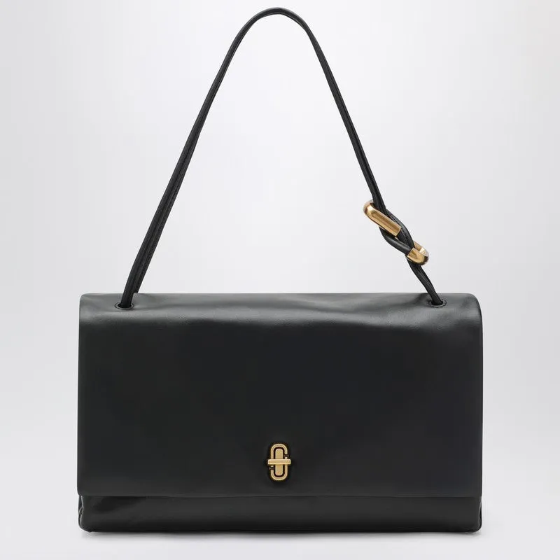 The Large Dual Bag In Black Leather made by Marc Jacobs