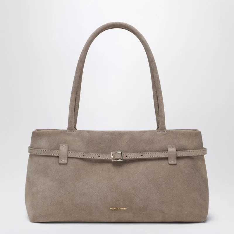 Le Cambon East West Sughero Bag In Suede sold by Wanan Luxury