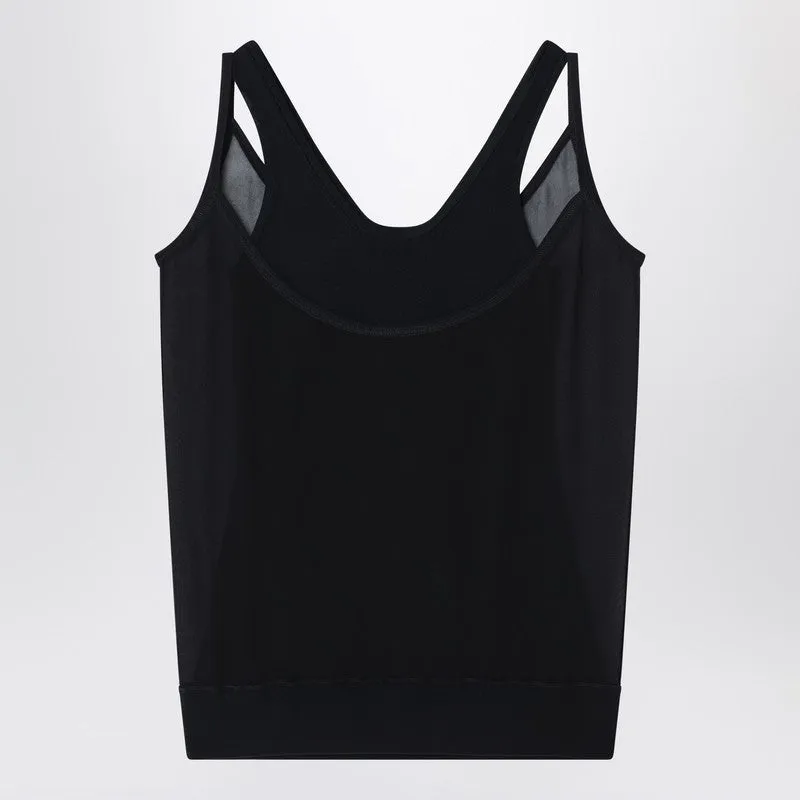 Black Viscose Sleeveless Dress sold by Wanan Luxury product image thumbnail 2