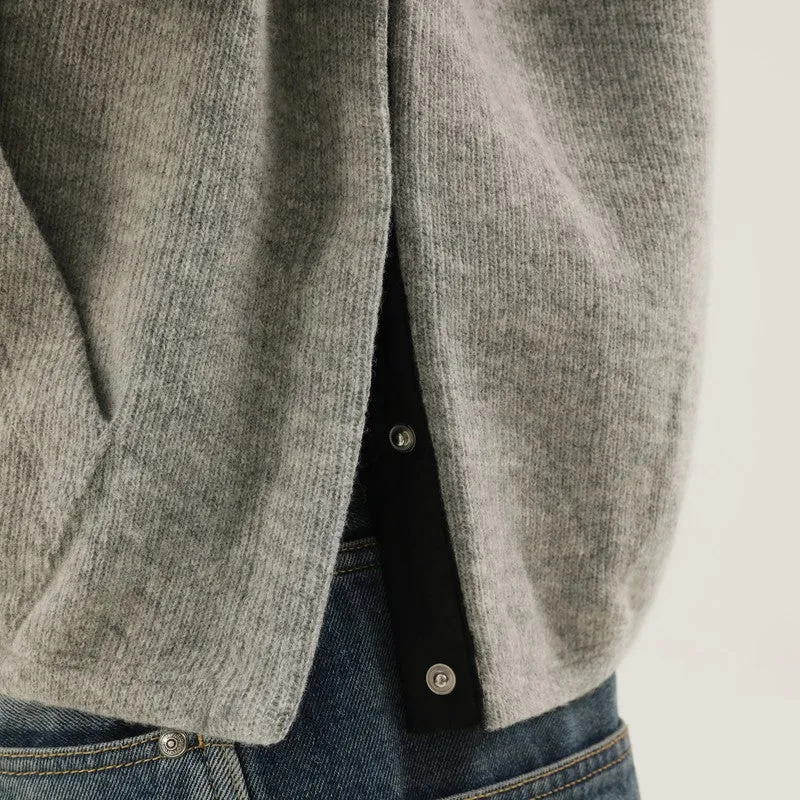 Gray Knitted Hoodie sold by Wanan Luxury product image thumbnail 2