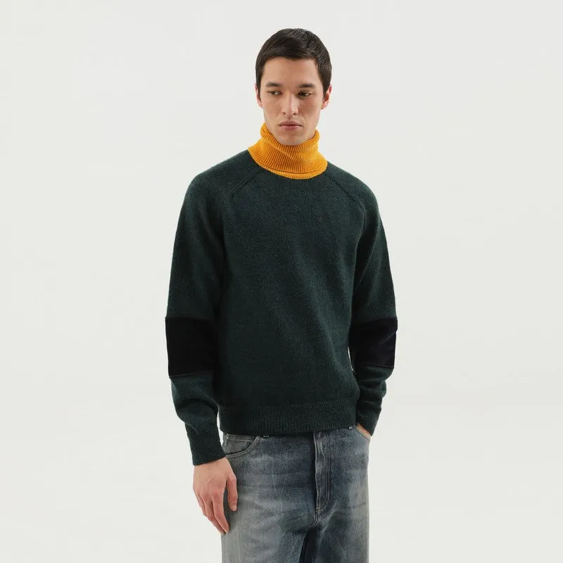 Green And Yellow Turtleneck Sweater made by 1989 Studio