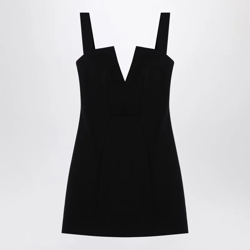 Black Crêpe Mini Dress sold by Wanan Luxury