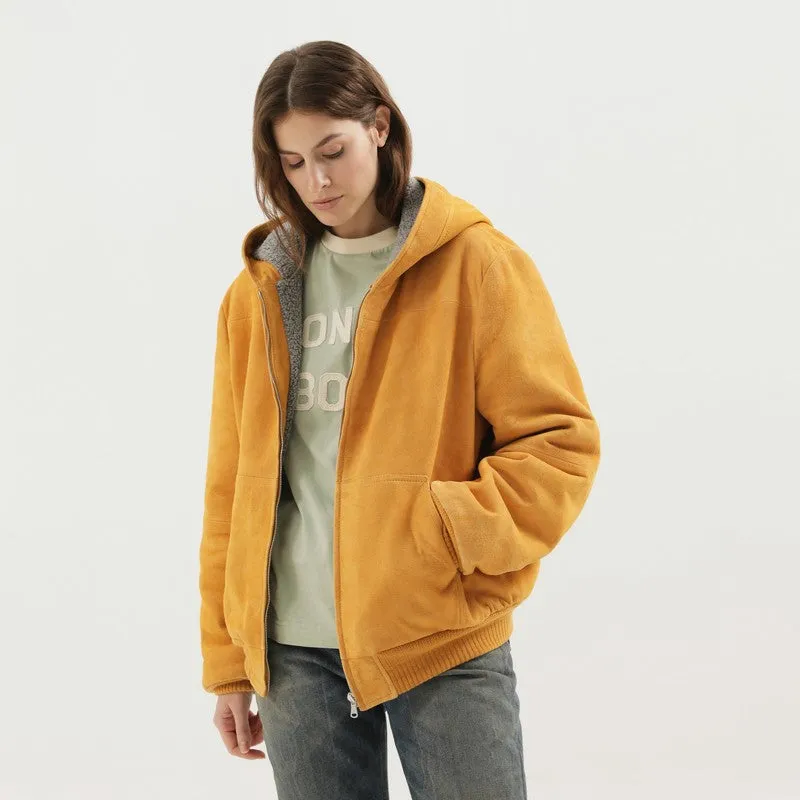 Yellow Suede Hoodie sold by Wanan Luxury product image thumbnail 2