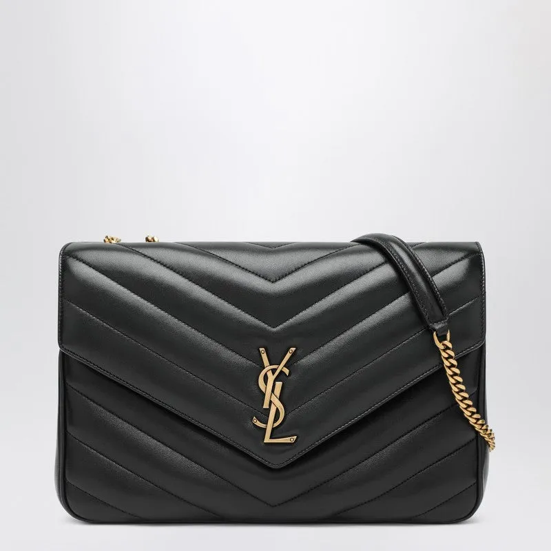 Lou Lou Large Bag Black In Leather sold by Wanan Luxury