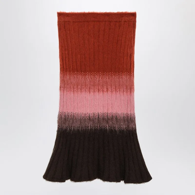 Multicoloured Mohair And Wool Skirt sold by Wanan Luxury