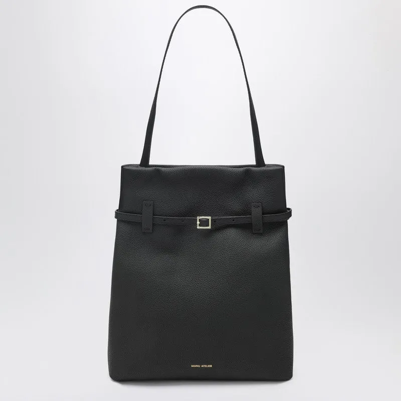 Tote Du Jour Tote Bag In Black Calfskin made by Wanan Luxury