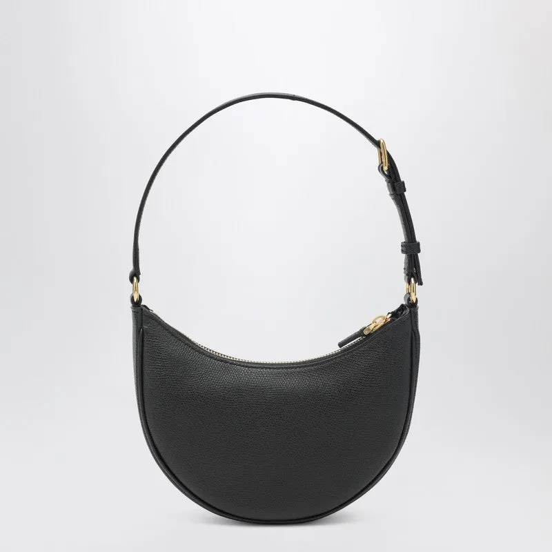 Vlogo Signature Mini Hobo Bag In Black Leather sold by Wanan Luxury product image thumbnail 2