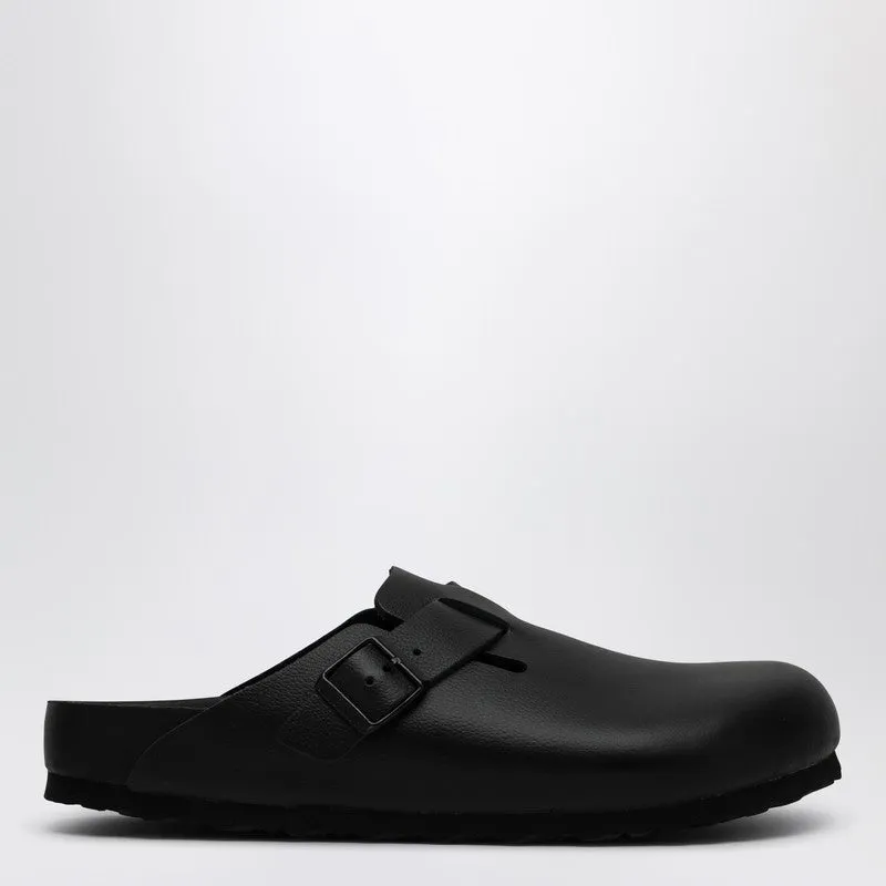 Boston Slipper Black In Smooth Leather sold by Wanan Luxury