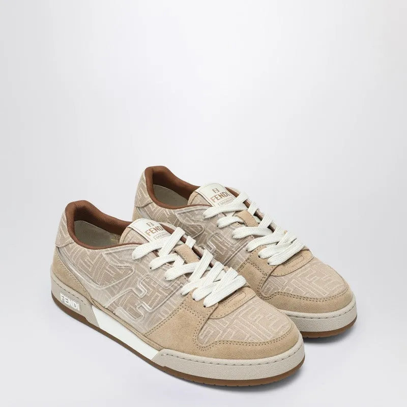 Beige Fendi Match Sneakers sold by Wanan Luxury