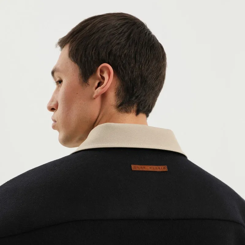 Shirt-Jacket In Blue Wool sold by Wanan Luxury product image thumbnail 2