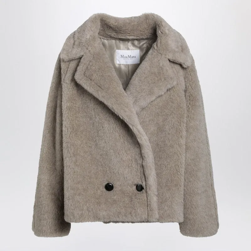 Sand-Coloured Teddy Coat In Alpaca And Cashmere sold by Wanan Luxury