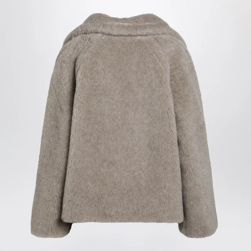 Sand-Coloured Teddy Coat In Alpaca And Cashmere sold by Wanan Luxury product image thumbnail 2
