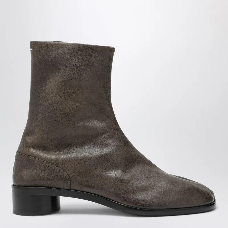 Tabi Ankle Boot In Brown Leather sold by Wanan Luxury