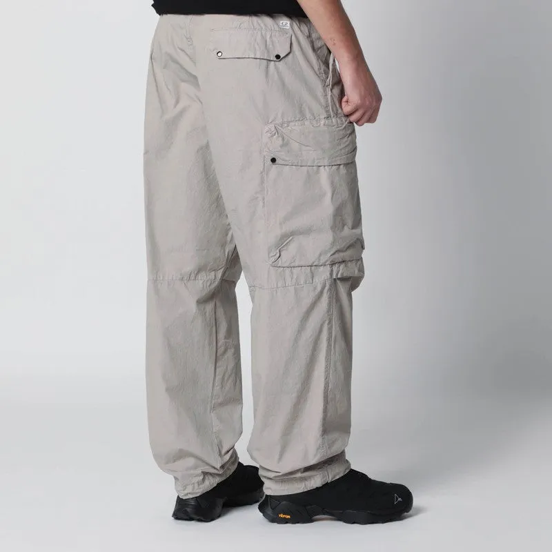 Taupe Grey Cotton Cargo Trousers sold by Wanan Luxury product image thumbnail 2