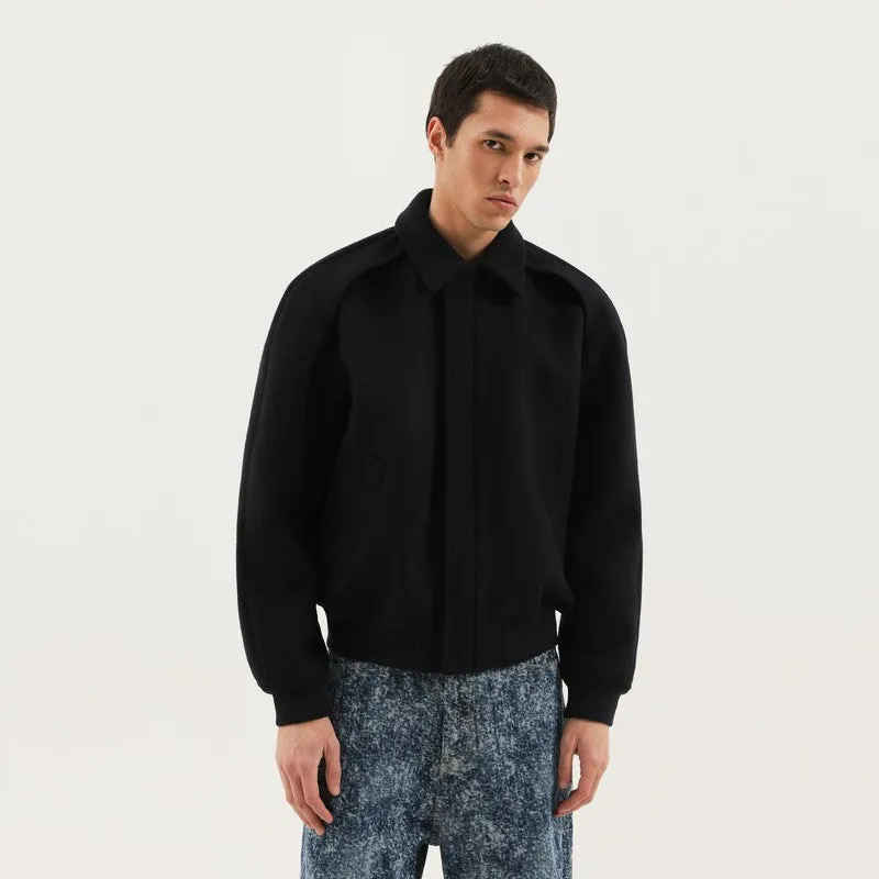 Magic Bomber In Blue Wool sold by Wanan Luxury