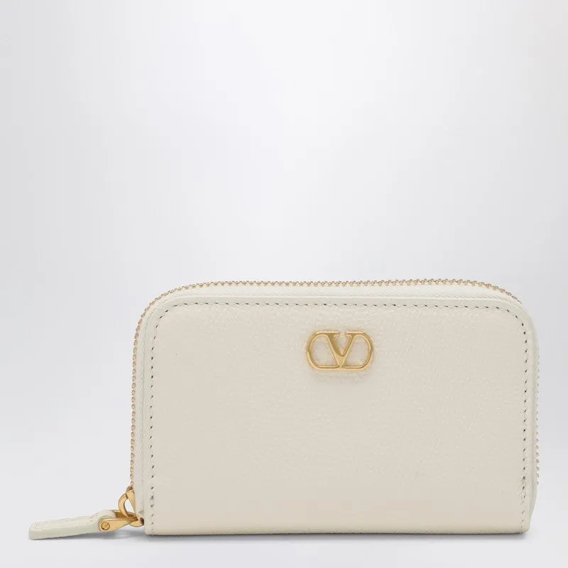 Vlogo Signature Zip Wallet Ivory sold by Wanan Luxury