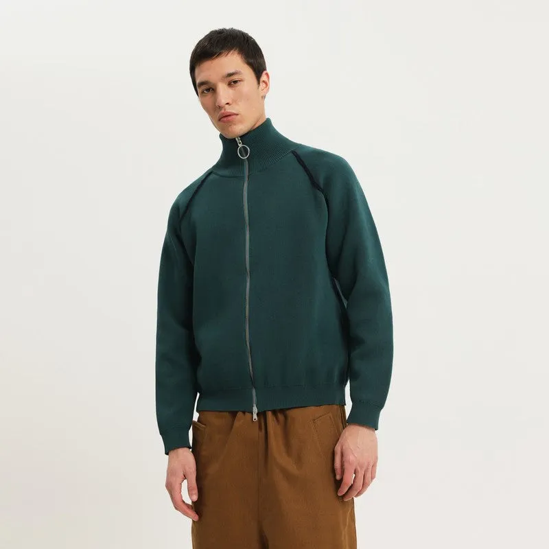 Dark Green Raglan Sweater sold by Wanan Luxury