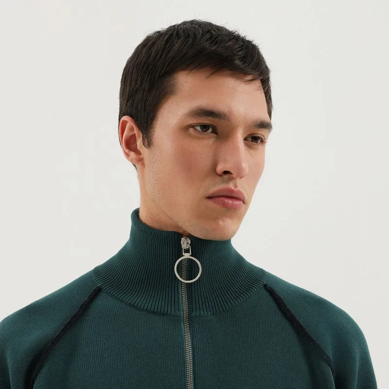 Dark Green Raglan Sweater sold by Wanan Luxury product image thumbnail 2