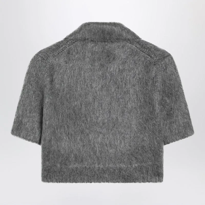 Grey Mohair Top sold by Wanan Luxury product image thumbnail 2