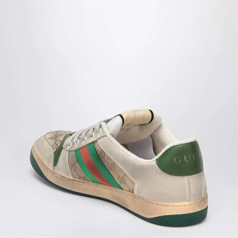 Beige Screener Sneakers In Original Gg Fabric sold by Wanan Luxury product image thumbnail 2