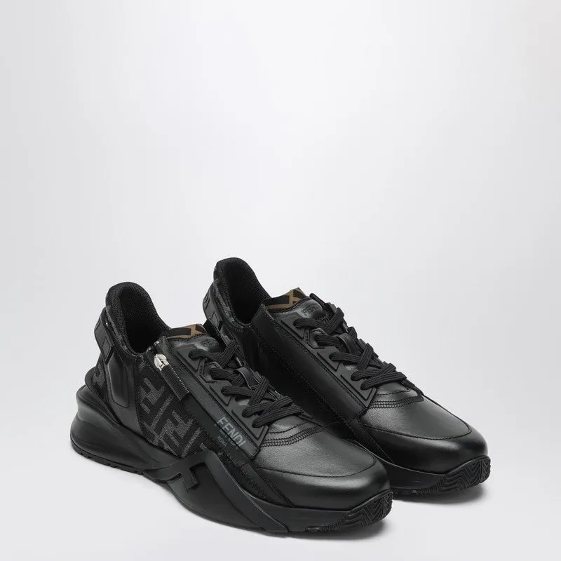 Fendi Flow Black Leather Sneaker made by Fendi