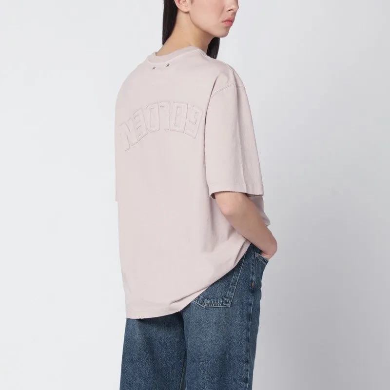 Pink T-Shirt With Reversed Logo Lettering On The Back sold by Wanan Luxury product image thumbnail 2