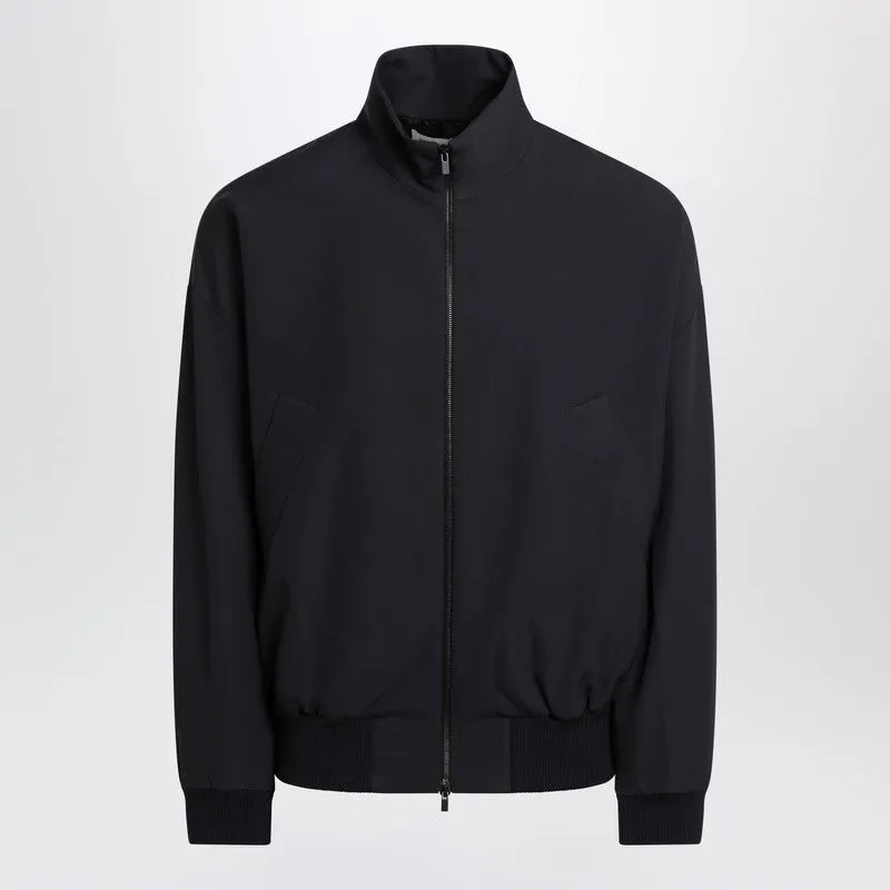 Navy Blue Wool Jacket With Zip made by Fear of God