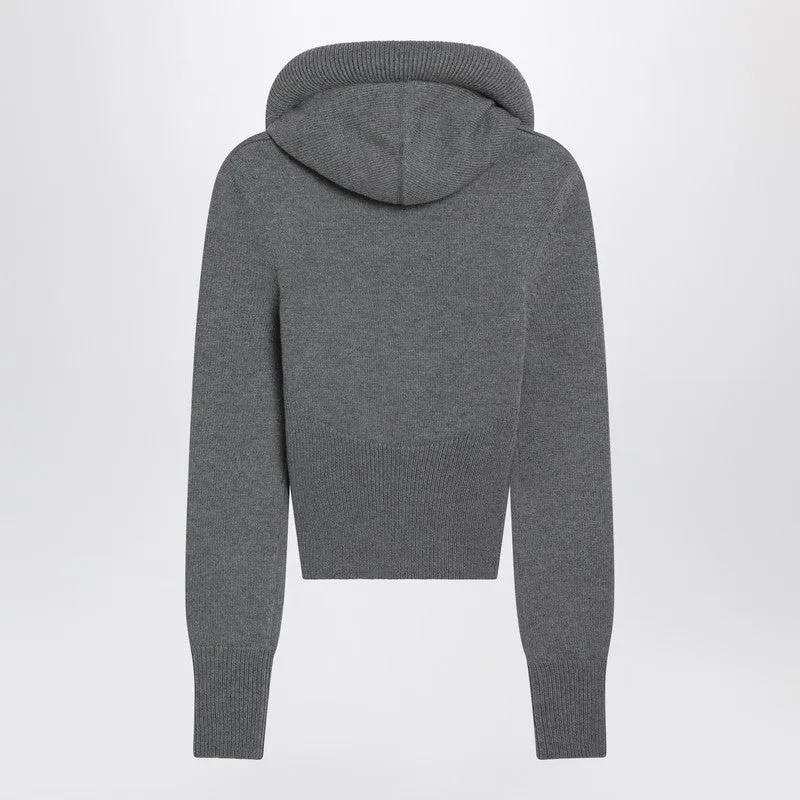 Gray Wool Hoodie sold by Wanan Luxury product image thumbnail 2
