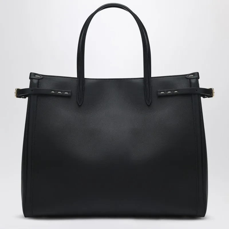 Black Leather Medium Antibes Tote Bag sold by Wanan Luxury product image thumbnail 2