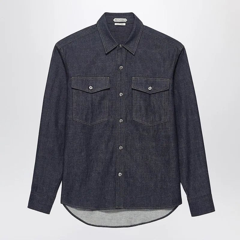 Indigo Oversized Denim Shirt made by J.W. Anderson