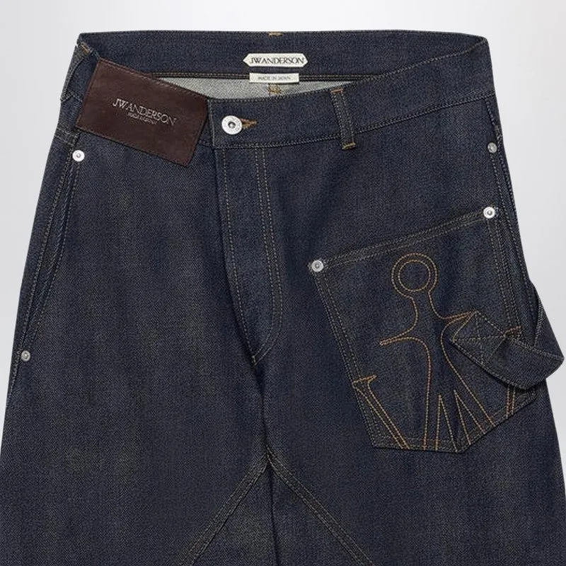 Indigo Twisted-Denim Jeans sold by Wanan Luxury product image thumbnail 2