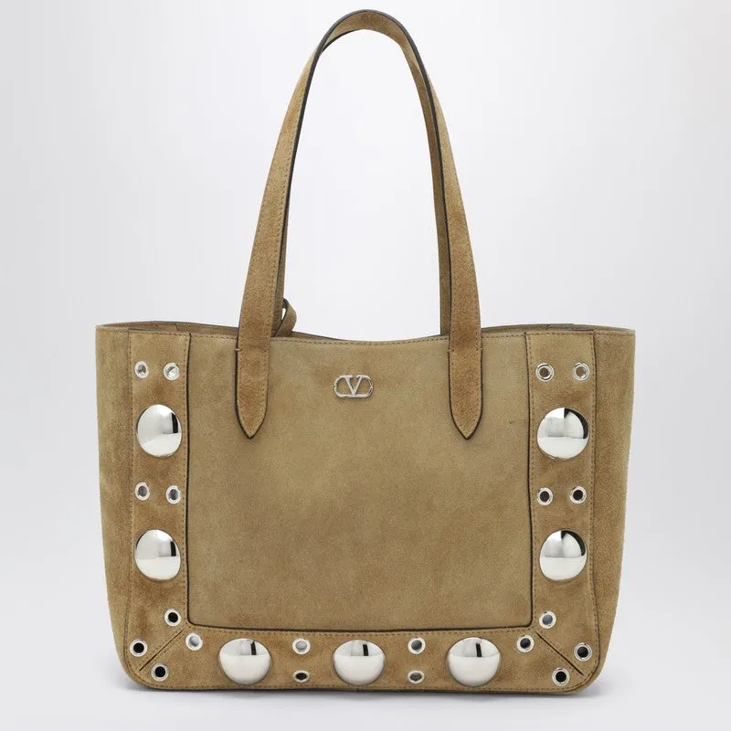 Medium Nellcôte Tote Bag In Havana Suede sold by Wanan Luxury