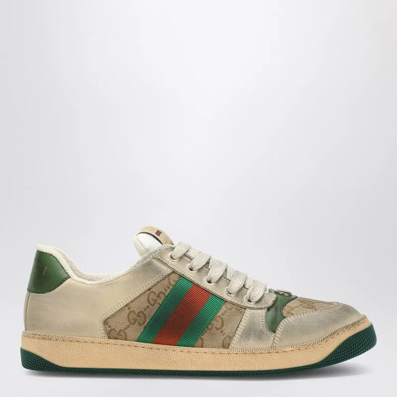Screener Sneakers In Beige made by Gucci