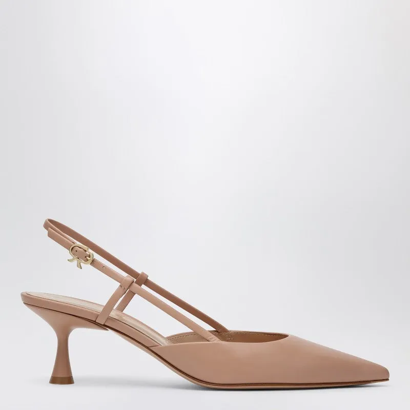 Peach Ascent 55 Slingback made by Gianvito Rossi