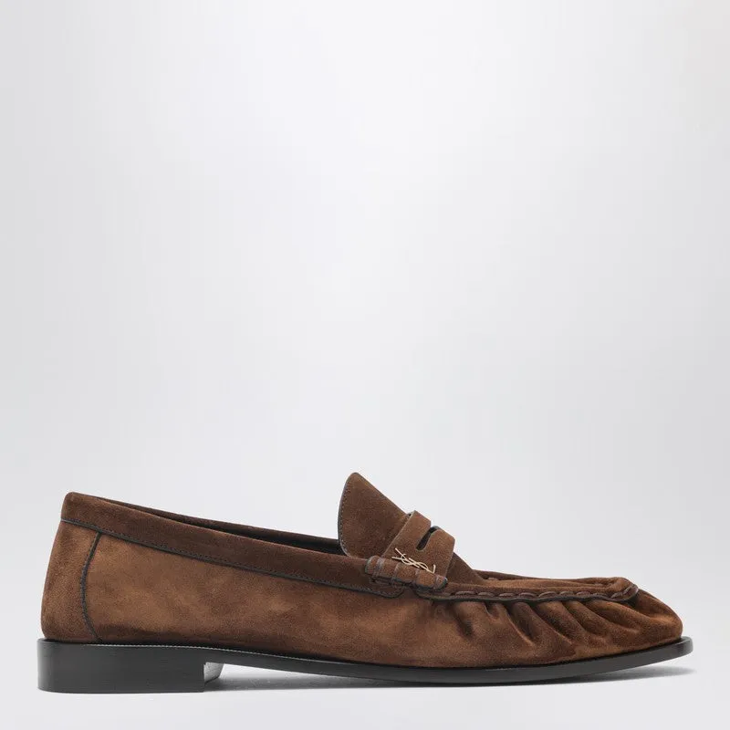 Le Loafer Dark Havana Suede Loafers made by Yves Saint Laurent