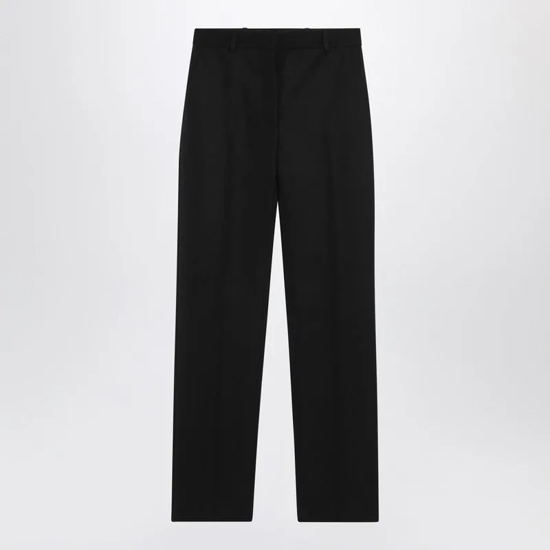 Black Wool Trousers sold by Wanan Luxury