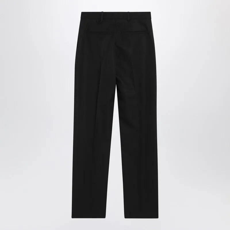 Black Wool Trousers sold by Wanan Luxury product image thumbnail 2