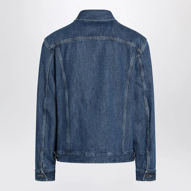 Blue Denim Jacket With Vgold Detail sold by Wanan Luxury product image thumbnail 2