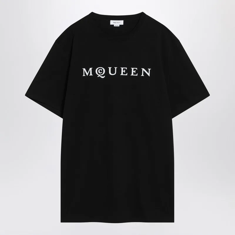Black Cotton Jersey T-Shirt sold by Wanan Luxury