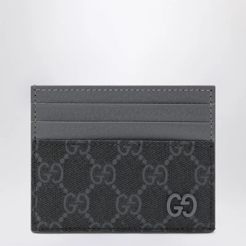 Gg Card Holder With Grey Trims made by Gucci