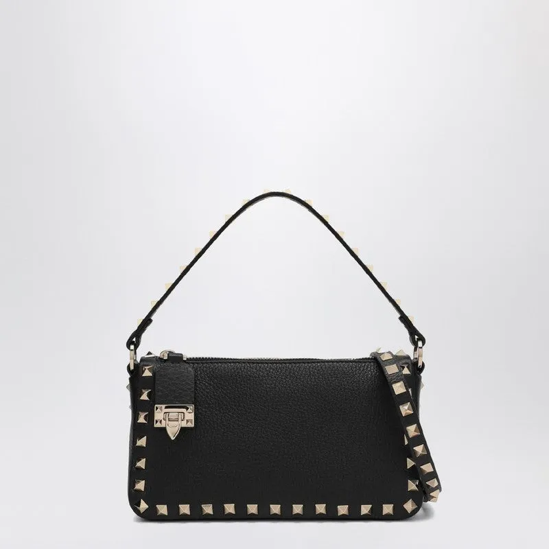 Black Small Rockstud Shoulder Bag sold by Wanan Luxury