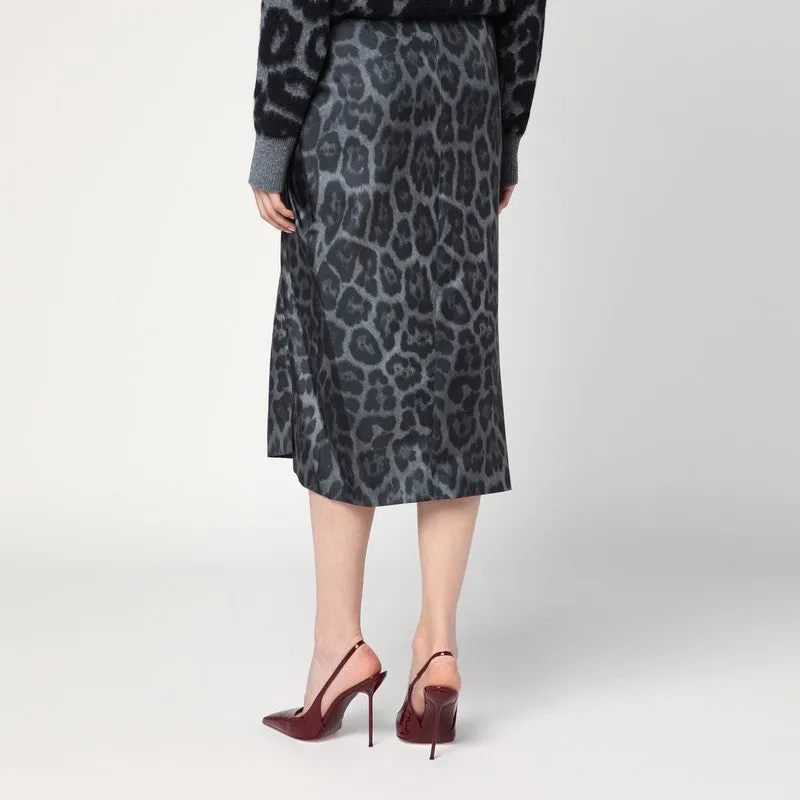 Leopard Midi Skirt With Knot sold by Wanan Luxury product image thumbnail 2